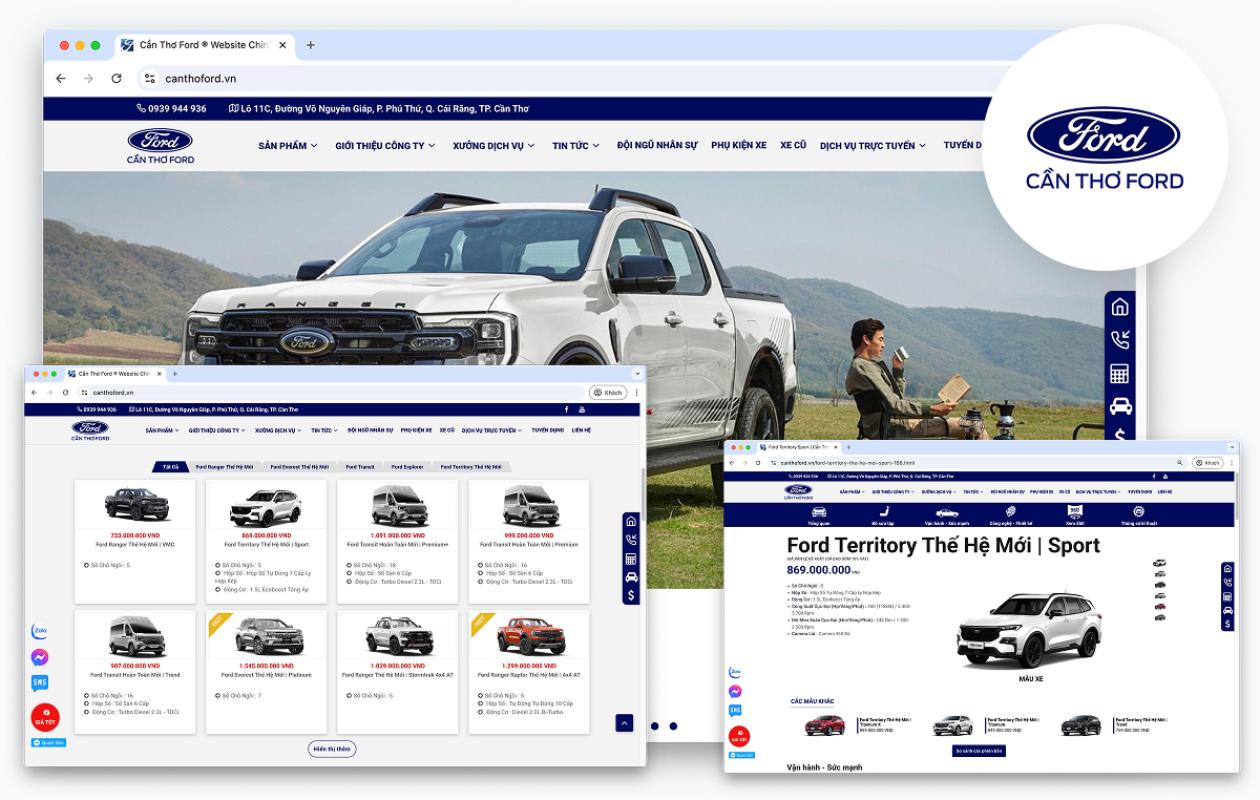 Dự án Website Đại lý Ô tô Ford