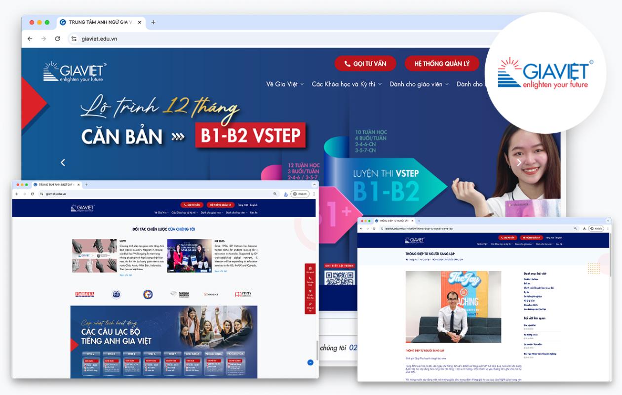 Dự án Website Trung Tâm Anh Ngữ